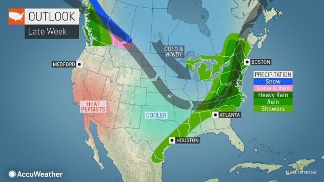 Late week outlook by AccuWeather